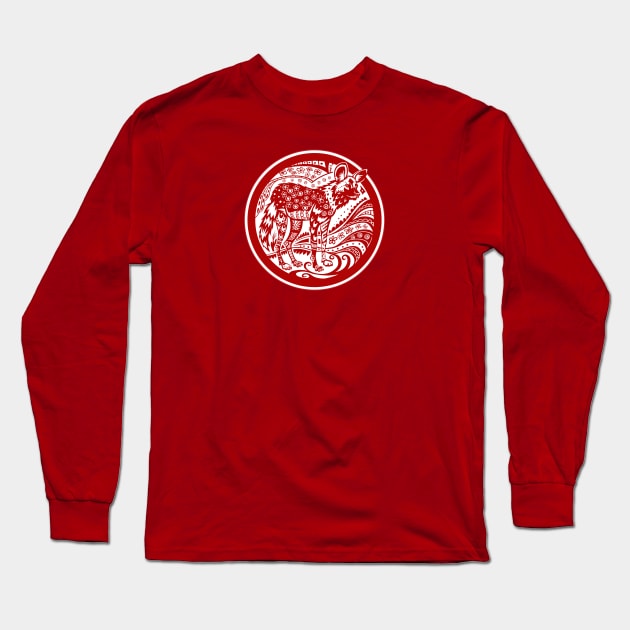 Chinese Zodiac - Dog Long Sleeve T-Shirt by Peppermint Narwhal